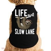 Life In The Slow Lane Funny Sloth Lover Meaningful Gift Doggie Tank thumb 0