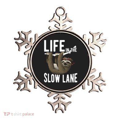 Life In The Slow Lane Funny Sloth Lover Meaningful Gift Ornament