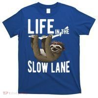 Life In The Slow Lane Funny Sloth Lover Meaningful Gift T-Shirt thumb 0