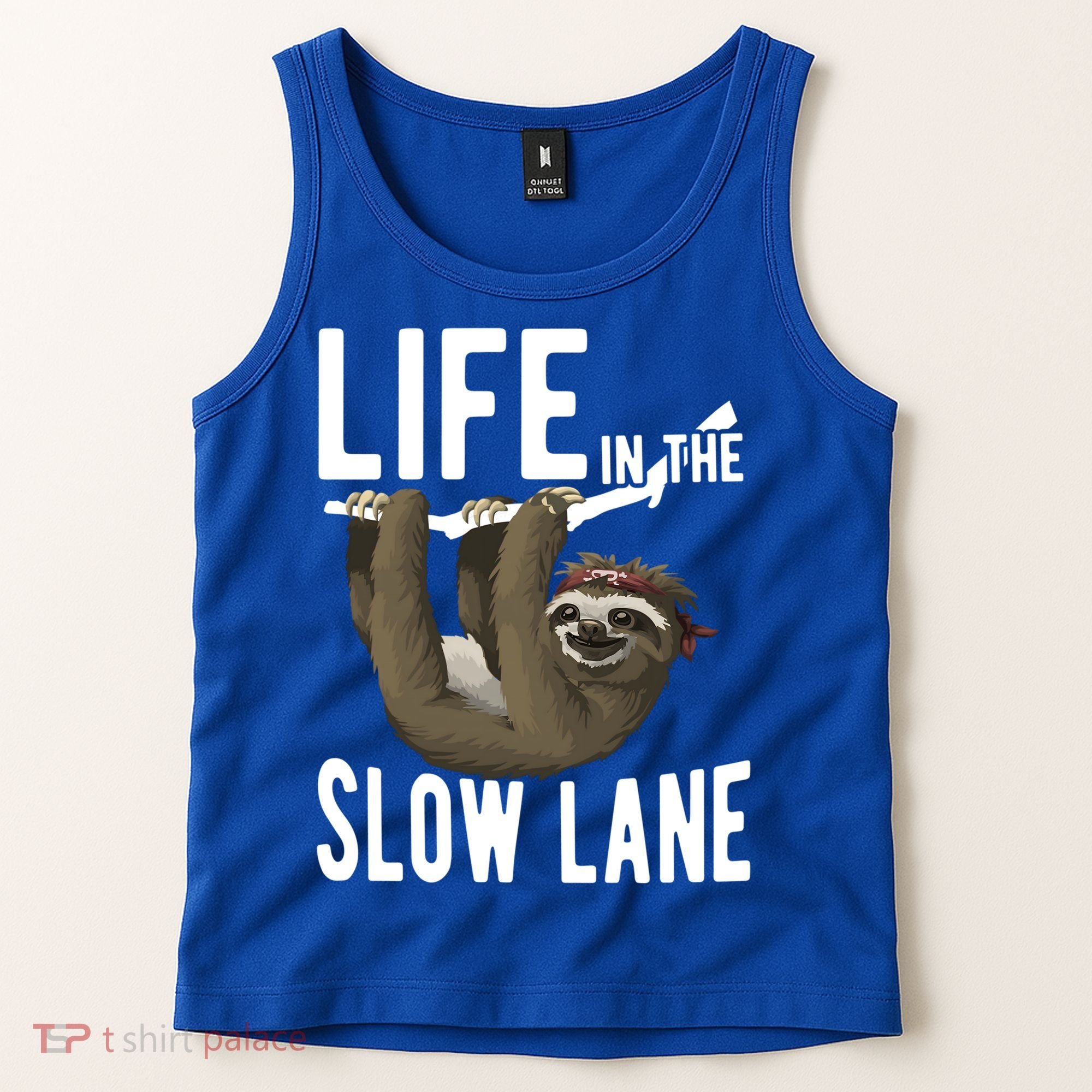 Life In The Slow Lane Funny Sloth Lover Meaningful Gift Tank Top