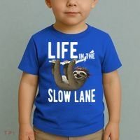 Life In The Slow Lane Funny Sloth Lover Meaningful Gift Toddler T-Shirt thumb 2