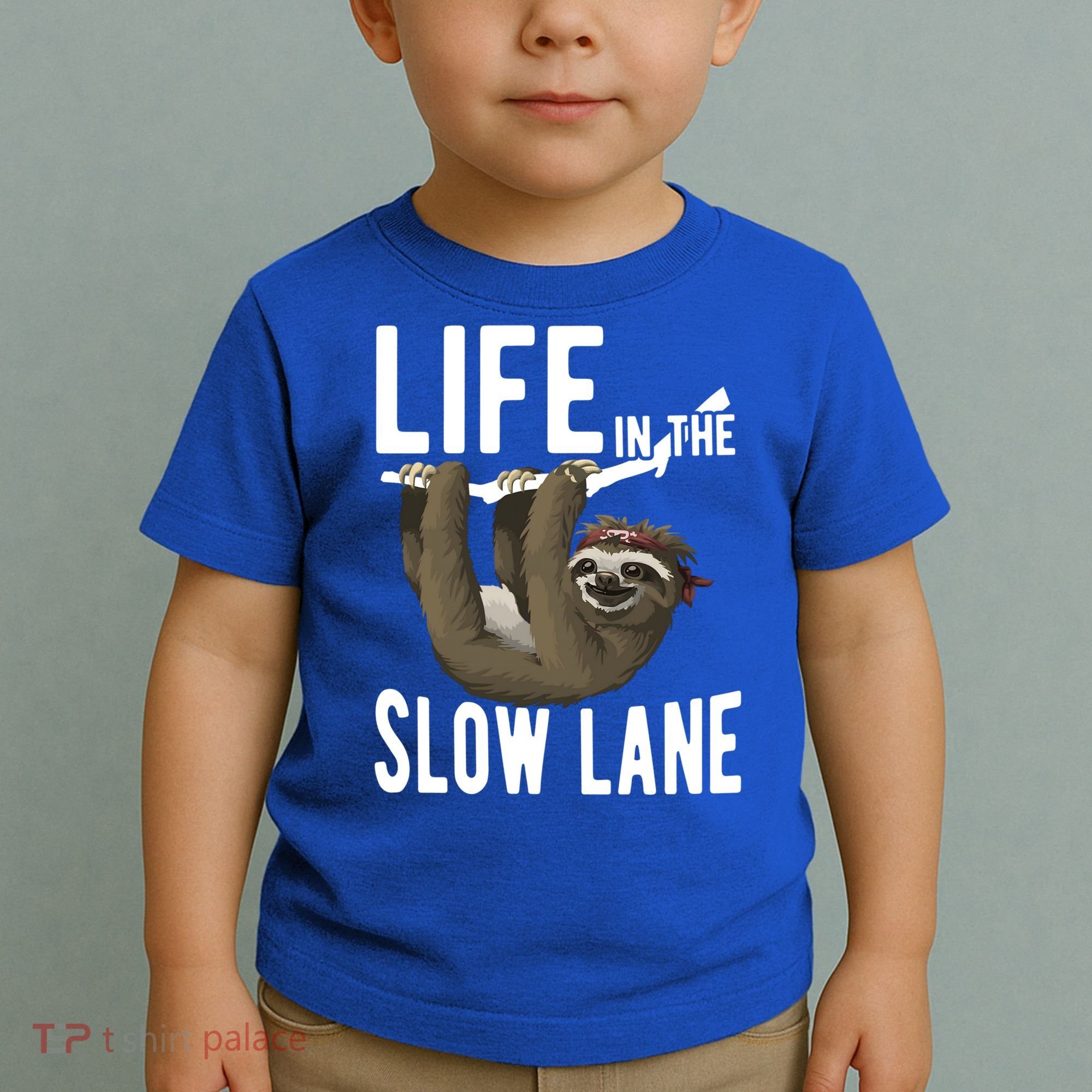 Life In The Slow Lane Funny Sloth Lover Meaningful Gift Toddler T-Shirt