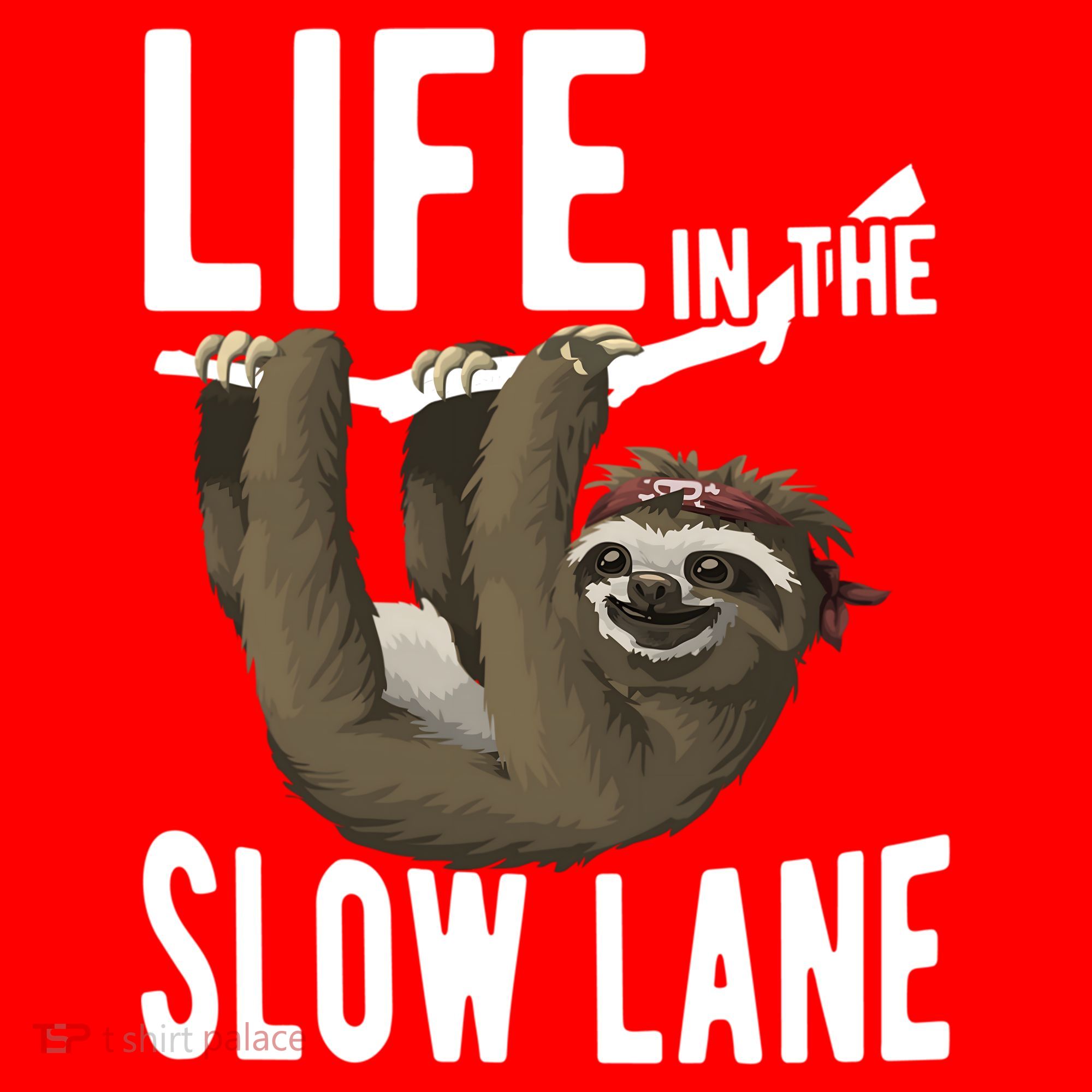 Life In The Slow Lane Funny Sloth Lover Meaningful Gift Santa Hat