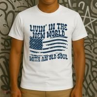 Living In The New World With An Old Soul T-Shirt thumb 3