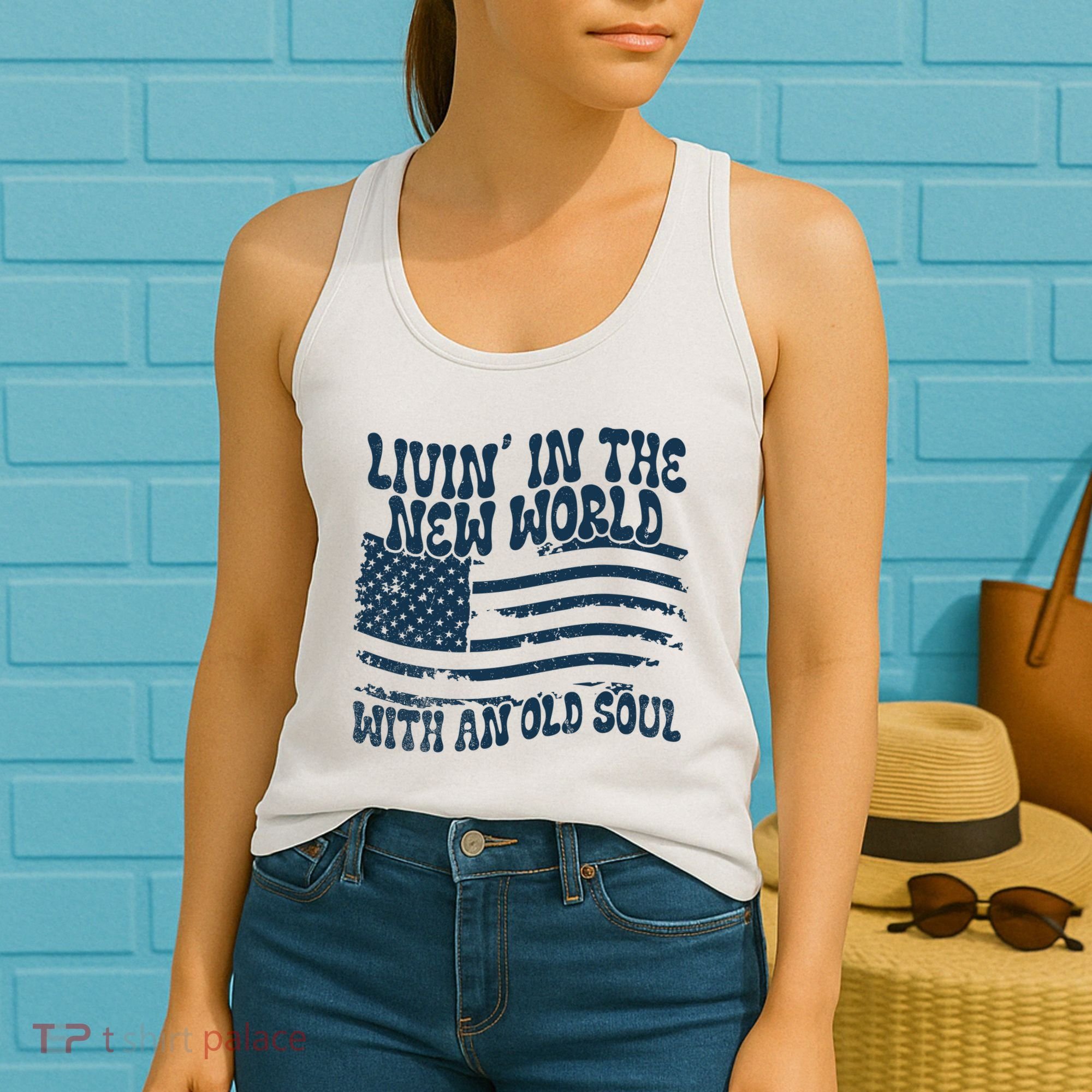Living In The New World With An Old Soul Women's Tank Top