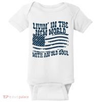 Living In The New World With An Old Soul Baby Bodysuit thumb 0