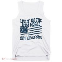 Living In The New World With An Old Soul Tank Top thumb 0