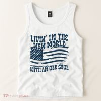 Living In The New World With An Old Soul Tank Top thumb 2