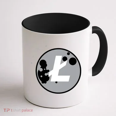 Litecoin Moon Cryptocurrency Coffee Mug back