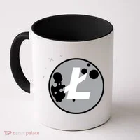 Litecoin Moon Cryptocurrency Coffee Mug thumb 0