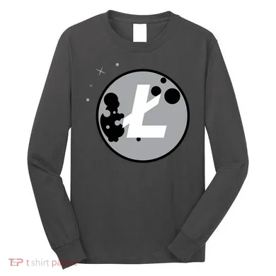 Litecoin Moon Cryptocurrency Long Sleeve Shirt
