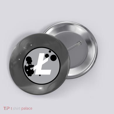 Litecoin Moon Cryptocurrency Button