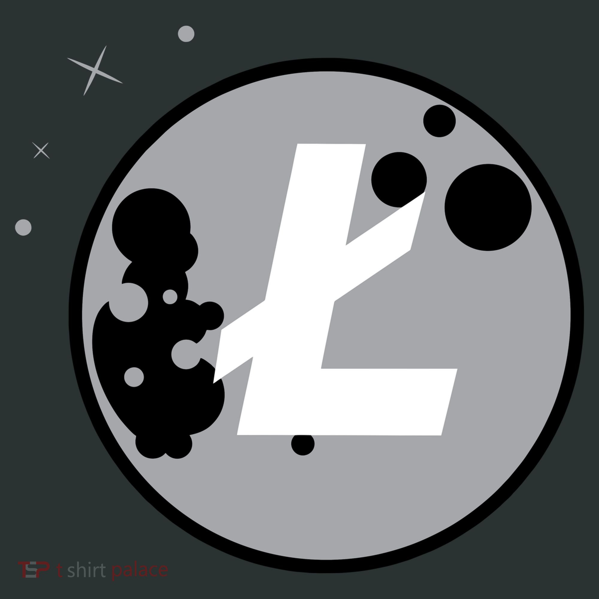 Litecoin Moon Cryptocurrency Button