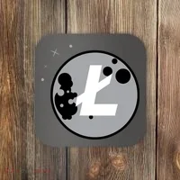 Litecoin Moon Cryptocurrency Coaster thumb 0