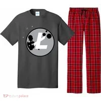 Litecoin Moon Cryptocurrency Pajama Set thumb 0