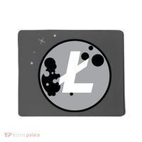 Litecoin Moon Cryptocurrency Mousepad thumb 0