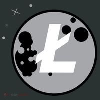 Litecoin Moon Cryptocurrency Mousepad thumb 1