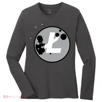 Litecoin Moon Cryptocurrency Women's Long Sleeve Shirt thumb 0
