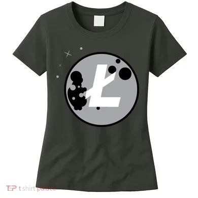 Litecoin Moon Cryptocurrency Women's T-Shirt