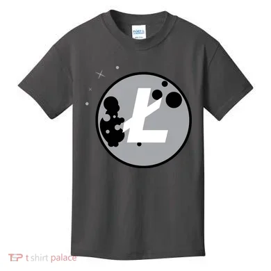 Litecoin Moon Cryptocurrency Kids T-Shirt