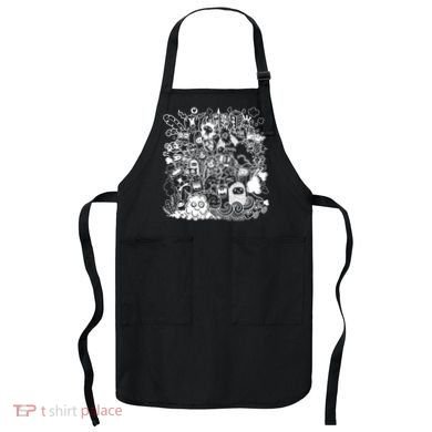 Little Cartoon Monster Mash Up Apron