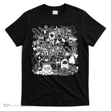 Little Cartoon Monster Mash Up T-Shirt