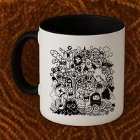 Little Cartoon Monster Mash Up Coffee Mug thumb 2