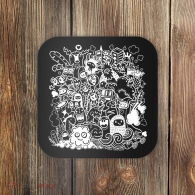 Little Cartoon Monster Mash Up Coaster