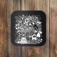 Little Cartoon Monster Mash Up Coaster thumb 0