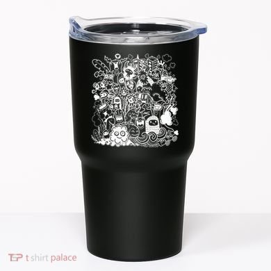 Little Cartoon Monster Mash Up Tumbler