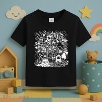 Little Cartoon Monster Mash Up Toddler T-Shirt thumb 3