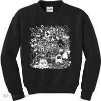 Little Cartoon Monster Mash Up Kids Sweatshirt thumb 0