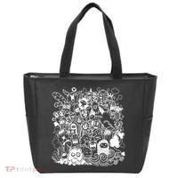 Little Cartoon Monster Mash Up Tote Bag thumb 0