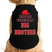 Little Fireman Big Brother Doggie Tank thumb 0