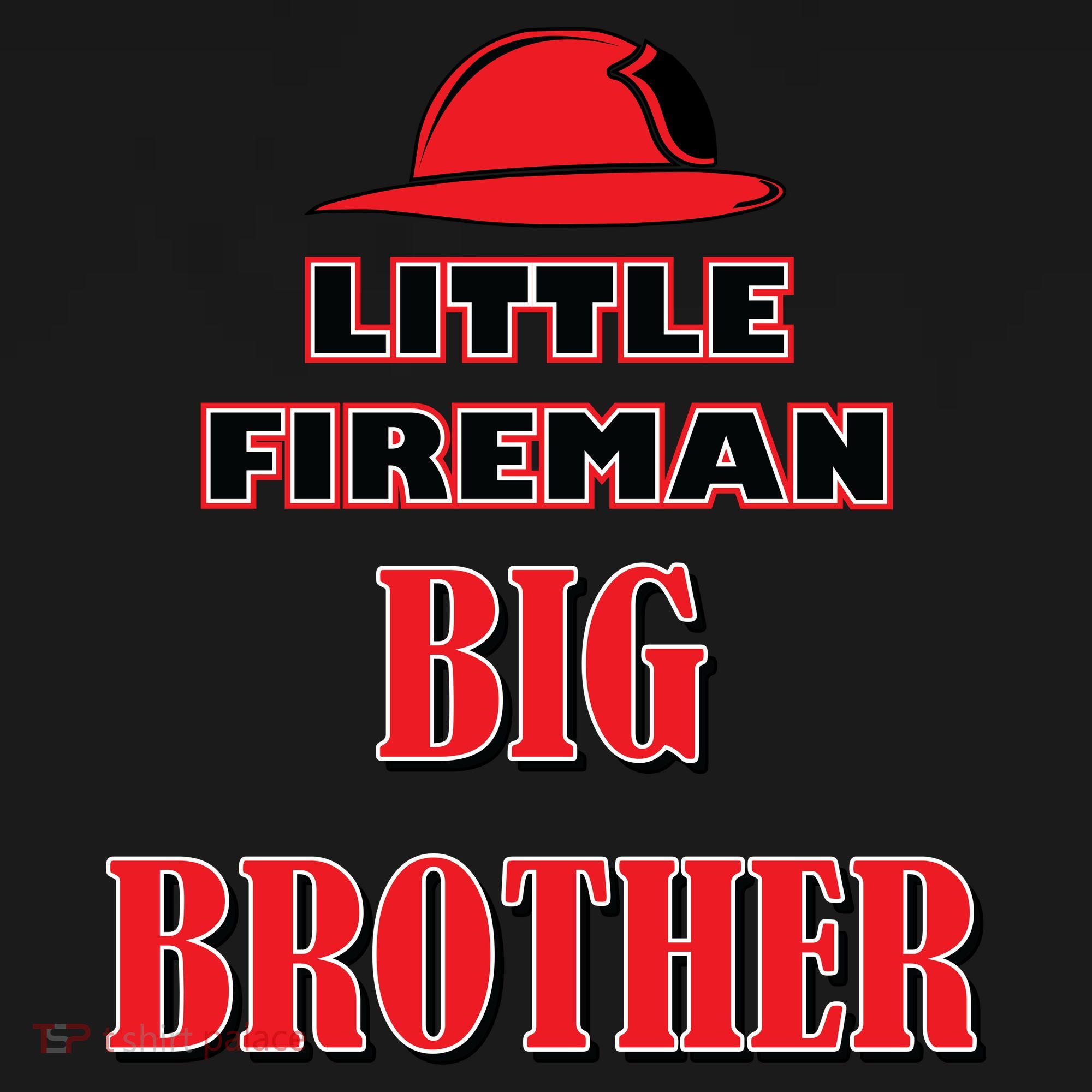 Little Fireman Big Brother T-Shirt