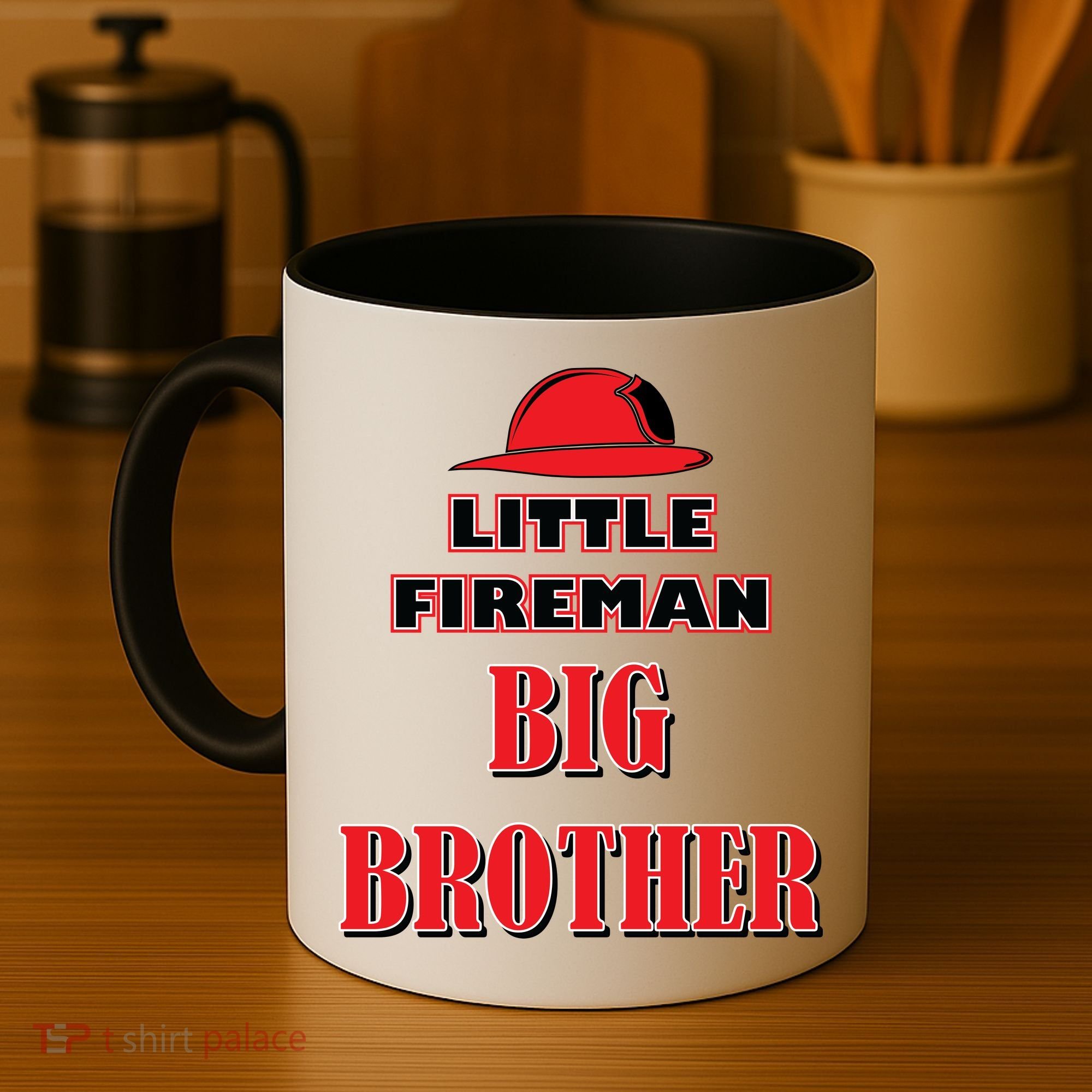 Little Fireman Big Brother Coffee Mug