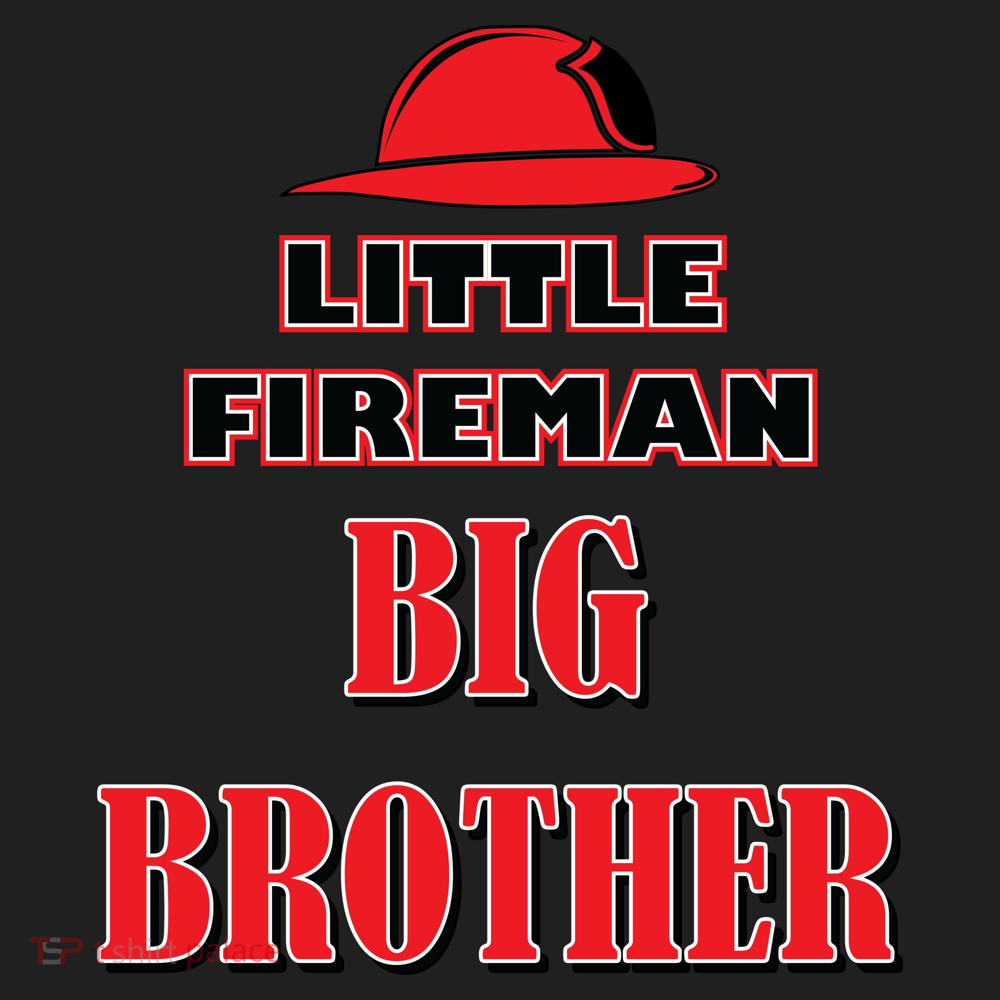 Little Fireman Big Brother Beanie