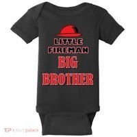 Little Fireman Big Brother Baby Bodysuit thumb 0