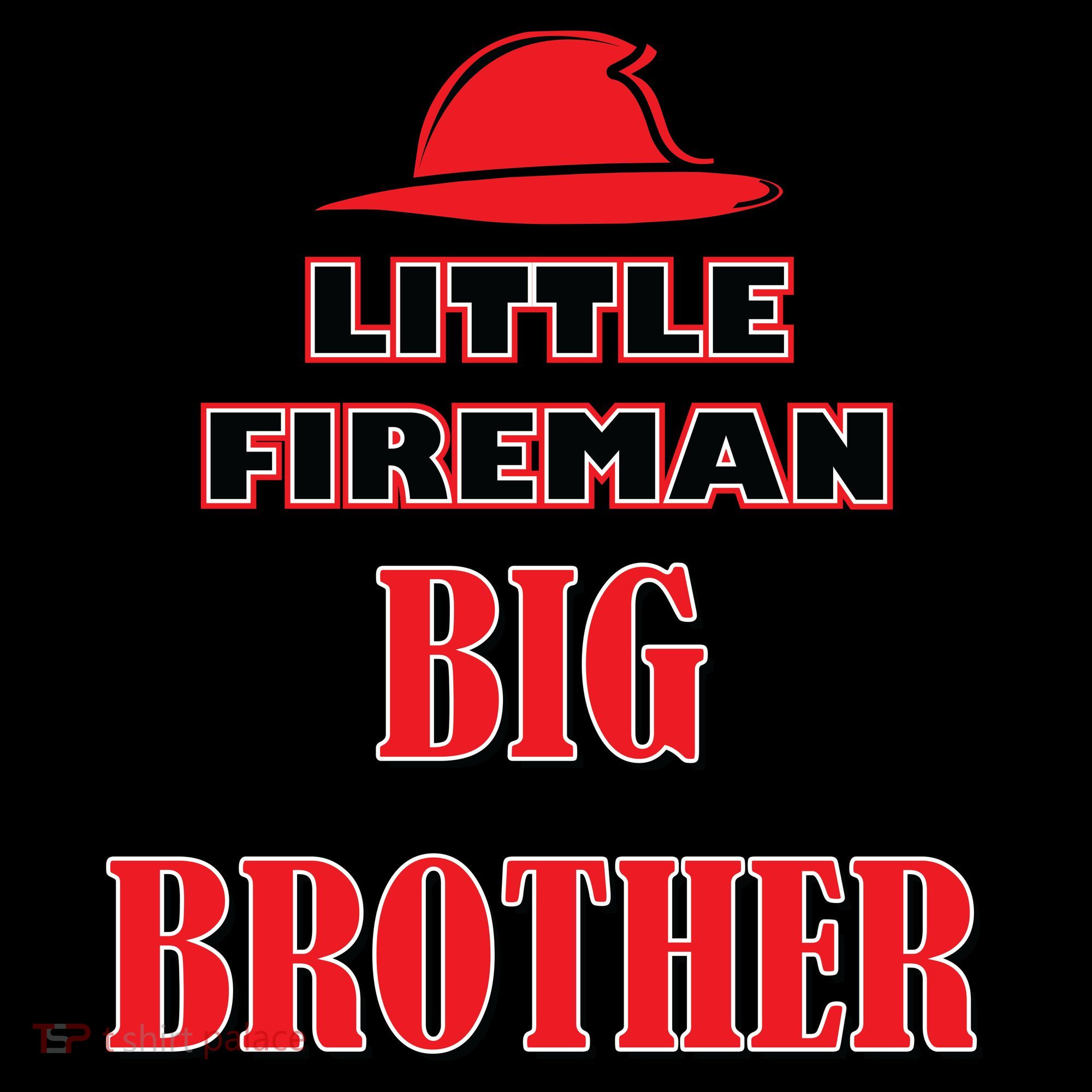 Little Fireman Big Brother Toddler Hoodie