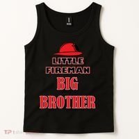 Little Fireman Big Brother Tank Top thumb 2