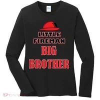 Little Fireman Big Brother Women's Long Sleeve Shirt thumb 0