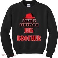 Little Fireman Big Brother Kids Sweatshirt thumb 0