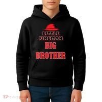 Little Fireman Big Brother Kids Hoodie thumb 4