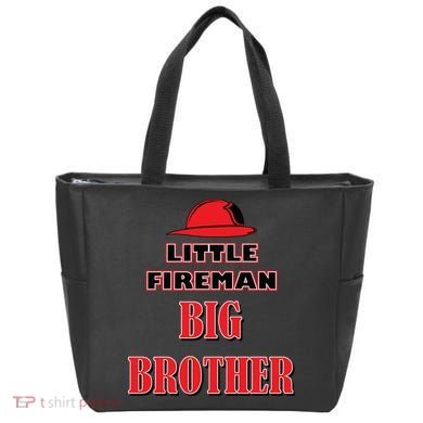 Little Fireman Big Brother Tote Bag