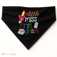Little Miss First Grade USA-Made Doggie Bandana thumb 0