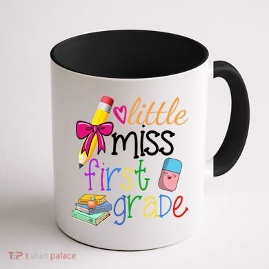 Little Miss First Grade Coffee Mug back