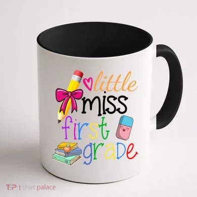 Little Miss First Grade Coffee Mug back