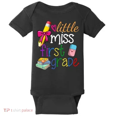 Little Miss First Grade Baby Bodysuit