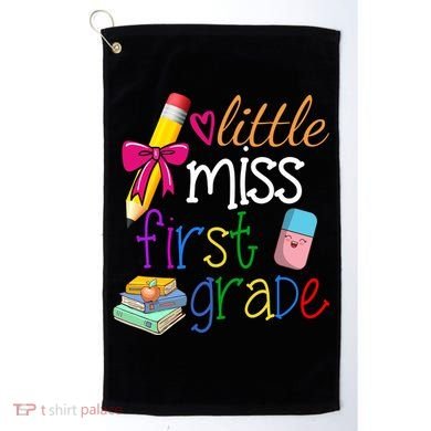 Little Miss First Grade Golf Towel