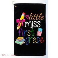 Little Miss First Grade Golf Towel thumb 0